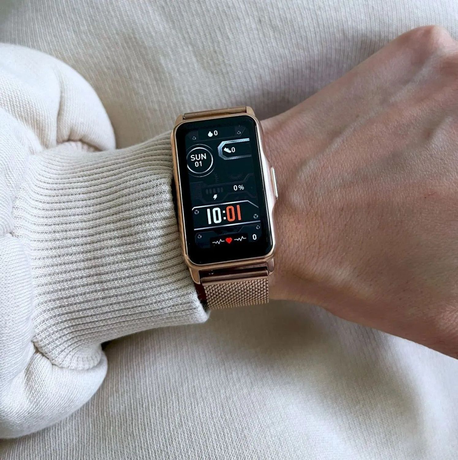 Zegarek sportowy smartwatch. Zegarek z powiadomieniami. Zegarek Rubicon smartwatch damski na pasku. Zegarek smartwatch idealny na prezent (3).jpg